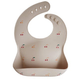 Mushie Cherries Silicone Bib