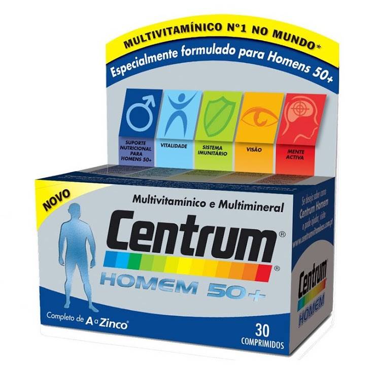 Centrum Homem 50+ - 30 comprimidos