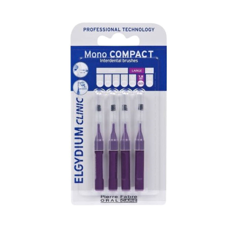 Elgydium Compact Brush Mono Purple - 4 units