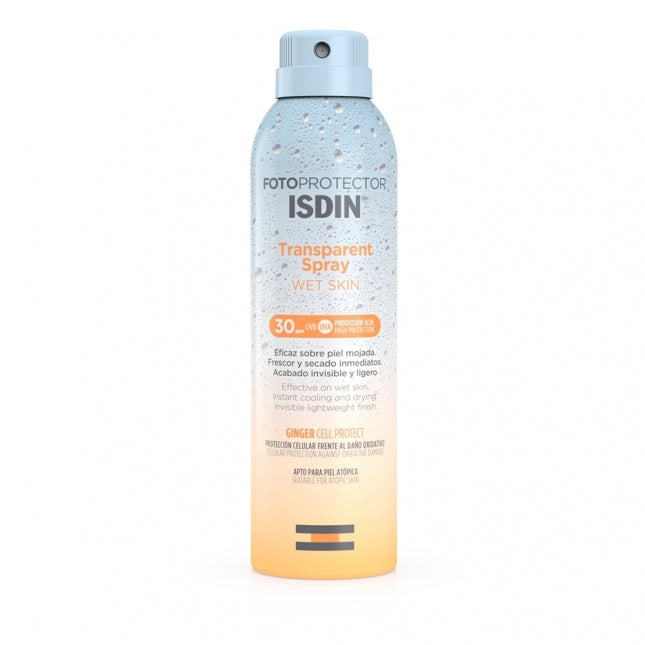 isdin fotoprotetor wet skin spray fps30