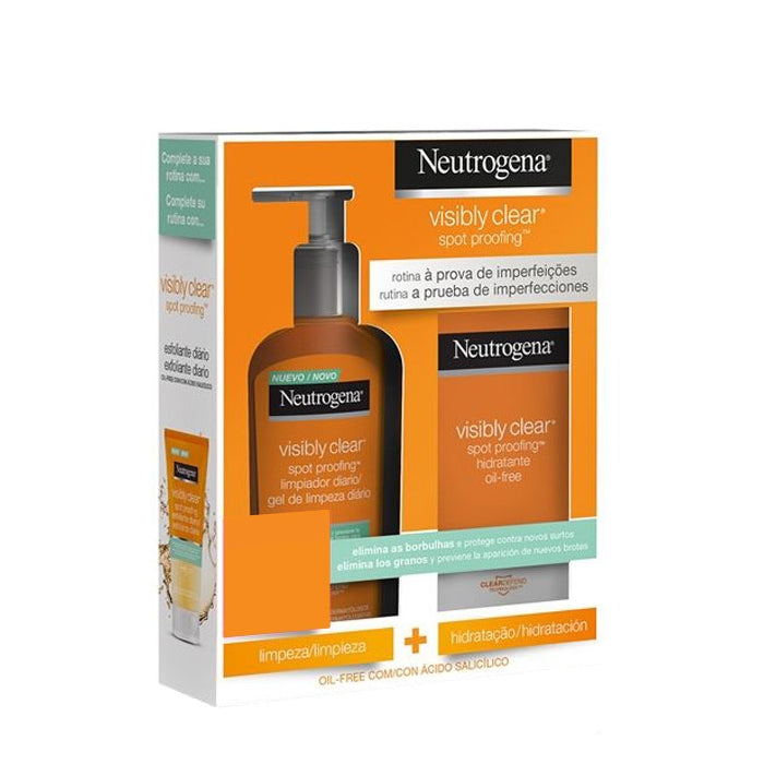 Neutrogena Visibly Clear Pack Hidratante: Gel de Limpeza + Creme Hidratante