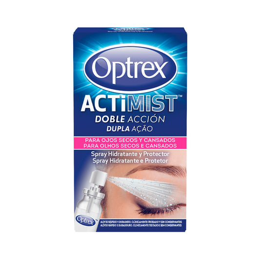 Optrex Spray Ocular Actimix 2 em 1 Olhos Secos e Irritados - 10ml