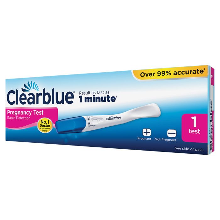 Prueba de embarazo Clearblue Plus de 1 minuto
