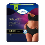 Tena Silhouette Plus High Waist Black (Size M) - 9 units